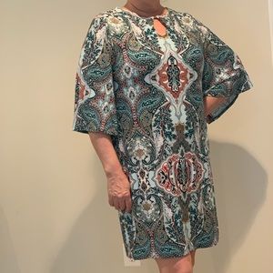 Chico’s Bell Sleeve Medallion Dress